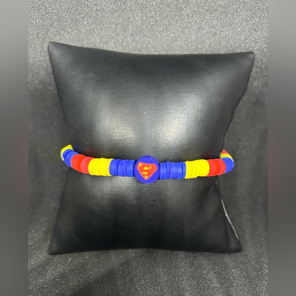 Superman (Superhero) Heishi Bracelet